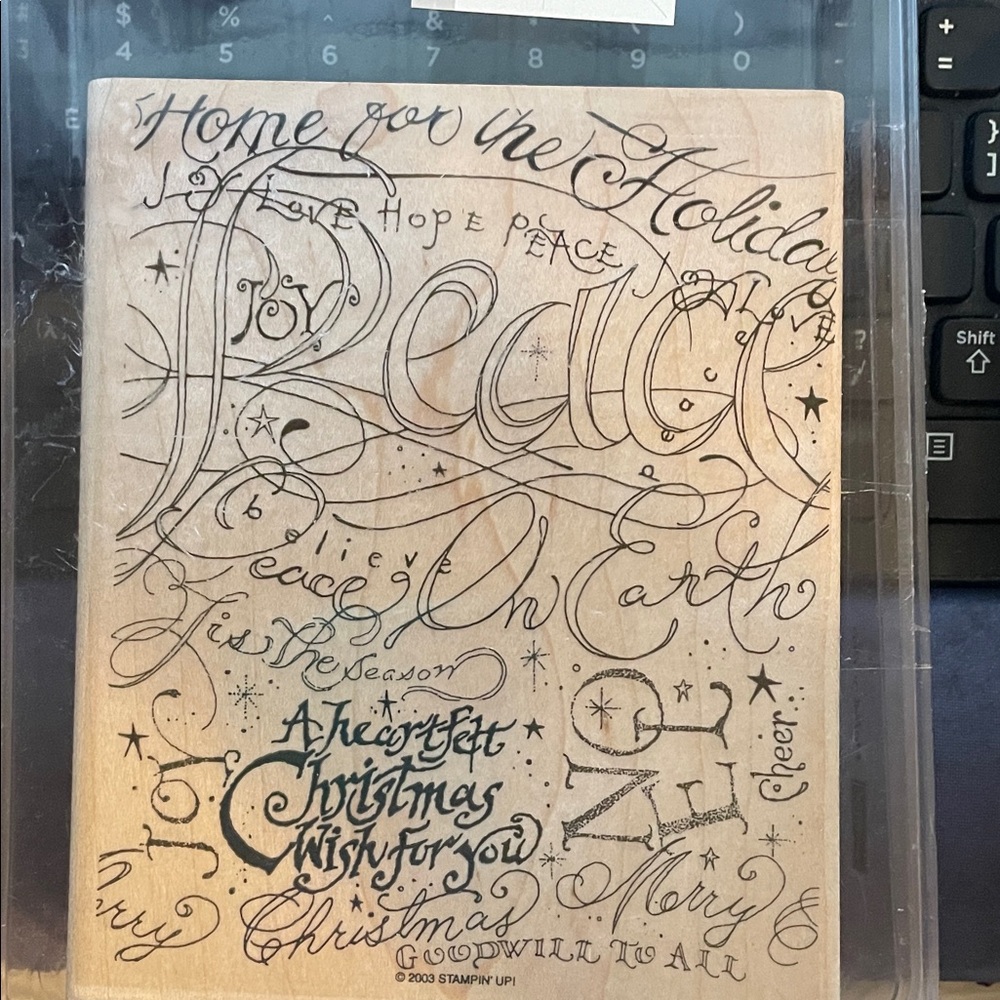 Stampin' Up! Holiday Peace Rubber Stamp